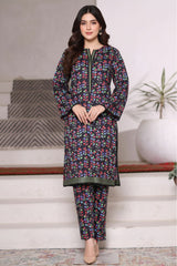 Bin Saeed Stitched 2 Piece Co Ords Cotton Vol-03 Suit-WC-2471-Black