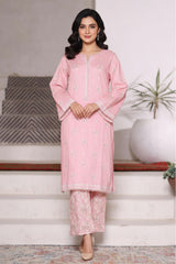 Bin Saeed Stitched 2 Piece Co Ords Cotton Vol-03 Suit-WC-2472-Pink