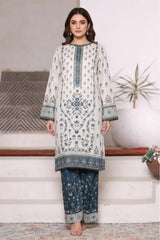 Bin Saeed Stitched 2 Piece Co Ords Cotton Vol-03 Suit-WC-2463-White