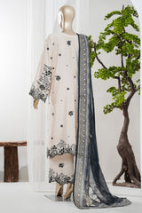 Bin Saeed Stitched 3 Piece Luxury Jacquard Vol-01 Suit-JAQ-2954-SKIN