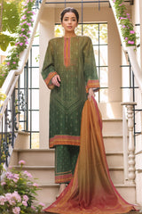 Bin Saeed Stitched 3 Piece Exc Printed Lawn Vol-02 Collection-SM-1763-Green