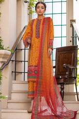 Bin Saeed Stitched 3 Piece Exc Printed Lawn Vol-02 Collection-SM-1708-Yellow