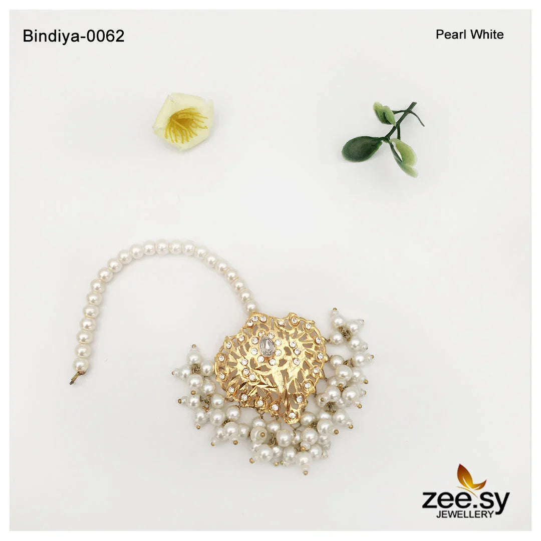 BINDIYA-0062 Pearl White - Zeesy Jewellery