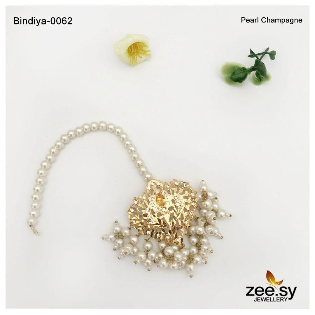 BINDIYA-0062 Pearl Champagne - Zeesy Jewellery
