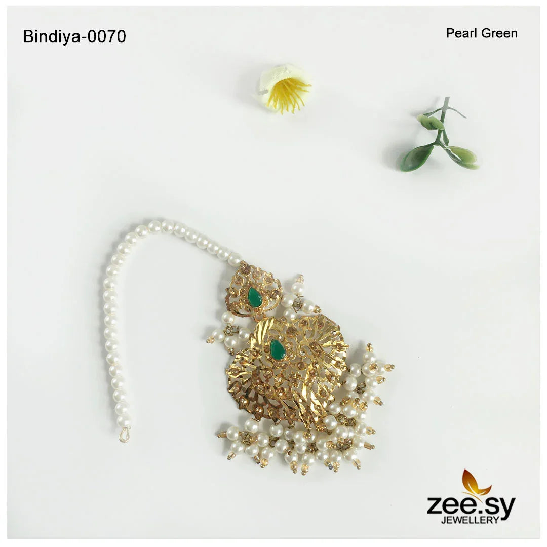 Bindiya-0070 Pearl Green - Zeesy Jewellery