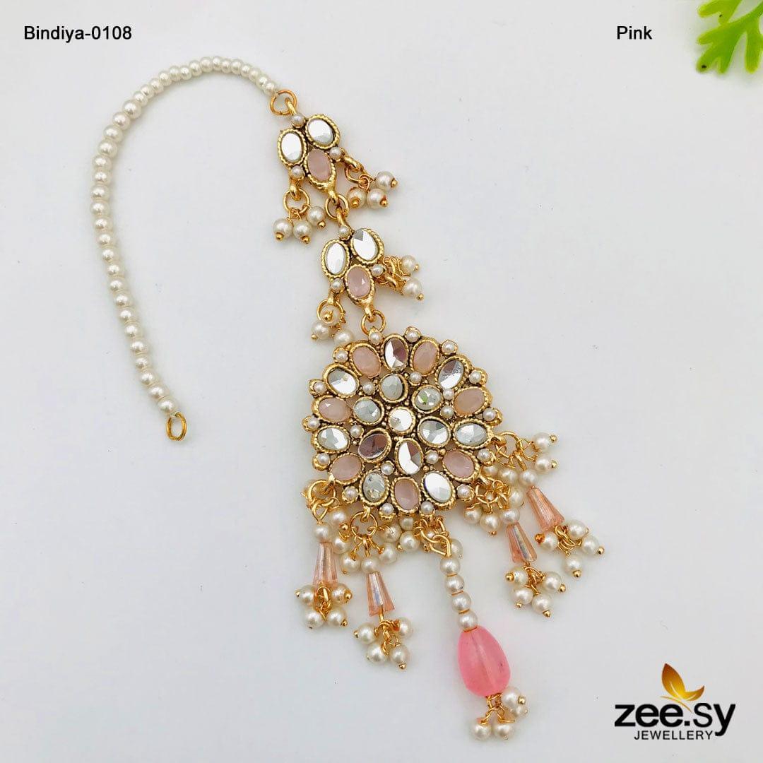 Bindiya-0108 Pink - Zeesy Jewellery
