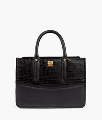RTW Creation - Black crocodile satchel bag