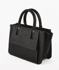 RTW Creation - Black front pocket handbag