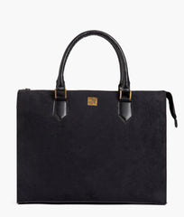 RTW Creation - Black suede workplace handbag