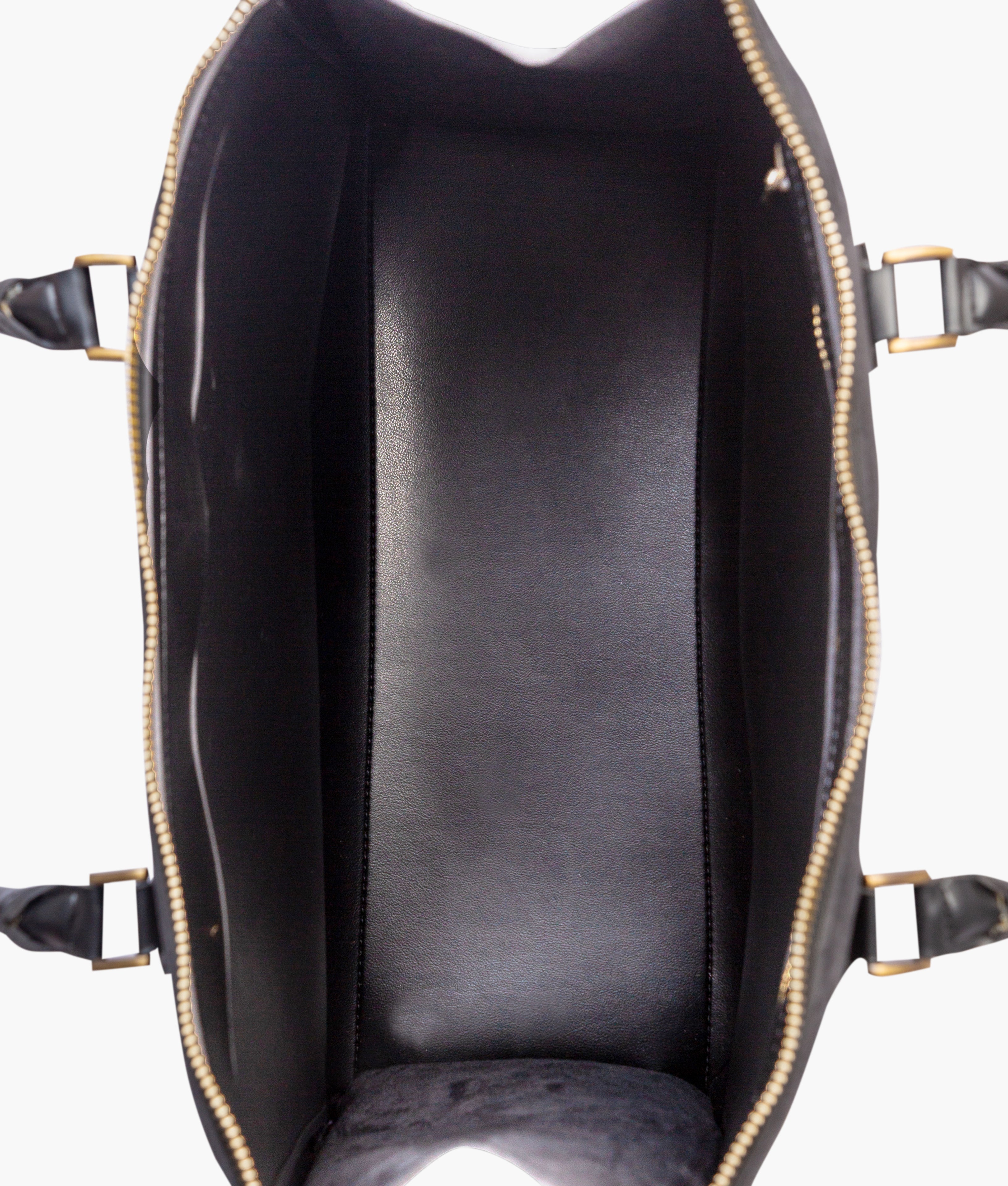RTW Creation - Black suede workplace handbag