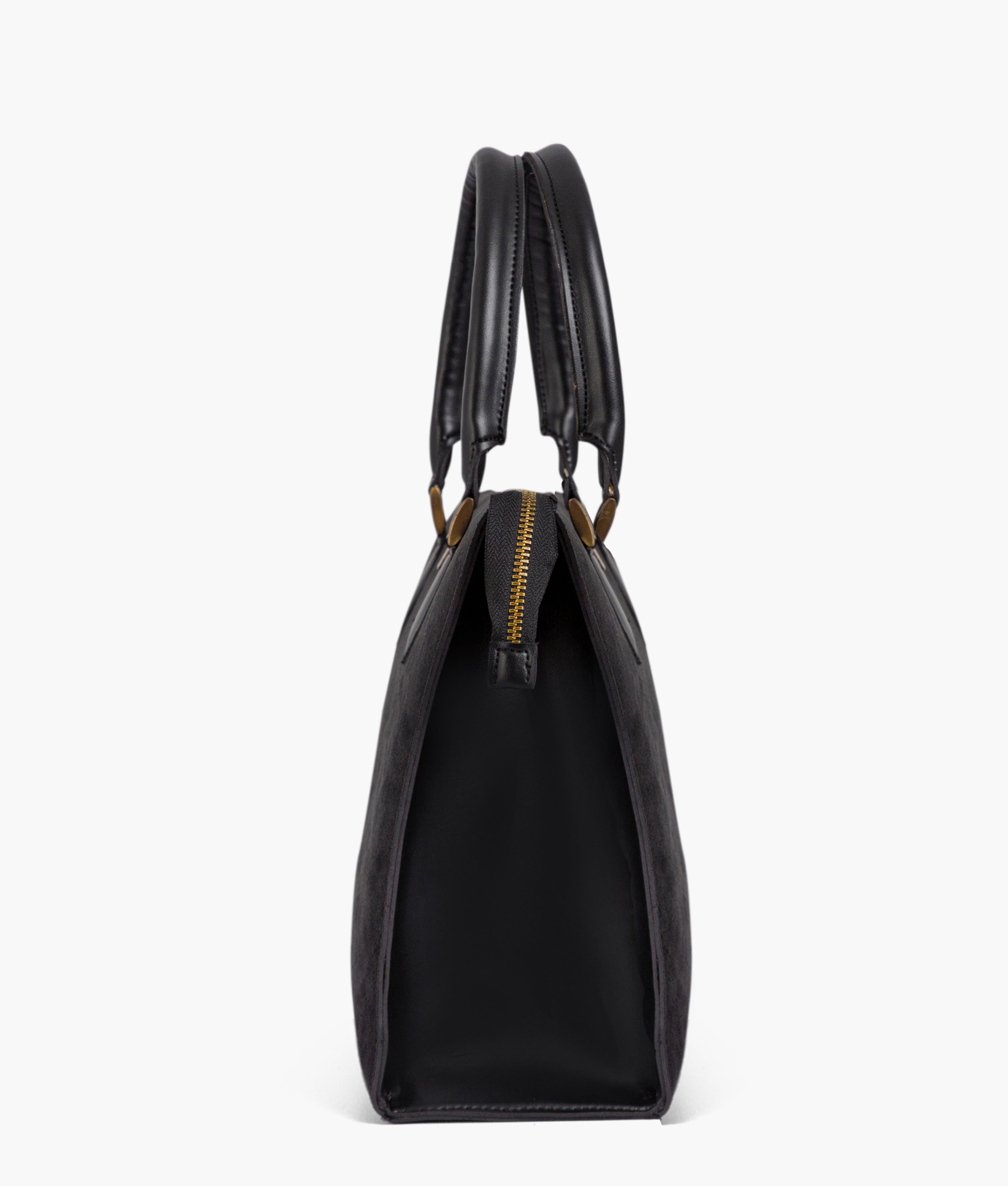 RTW Creation - Black suede workplace handbag