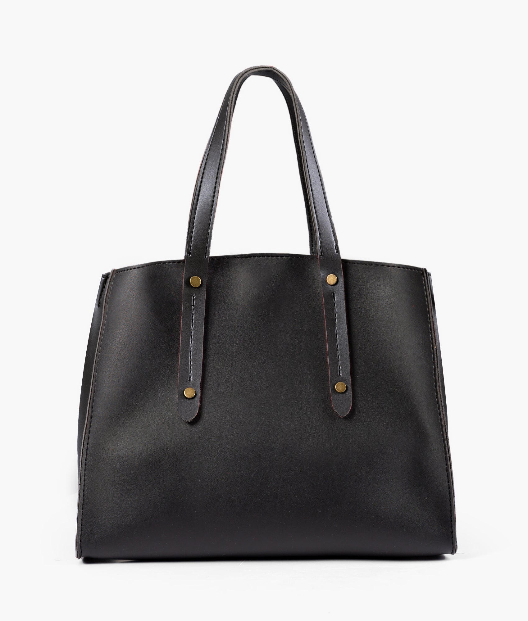 RTW Creation - Black multi compartment satchel bag