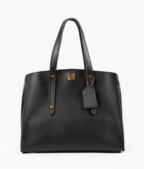 RTW Creation - Black multi compartment satchel bag