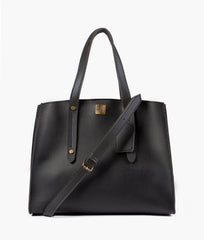 RTW Creation - Black multi compartment satchel bag