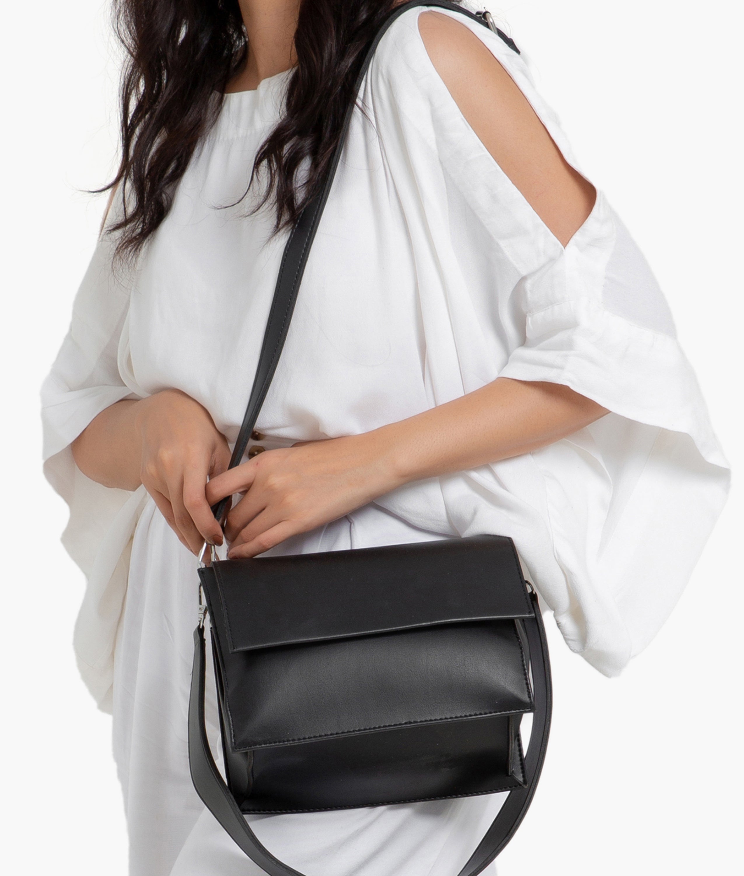 RTW Creation - Black mini cross-body bag