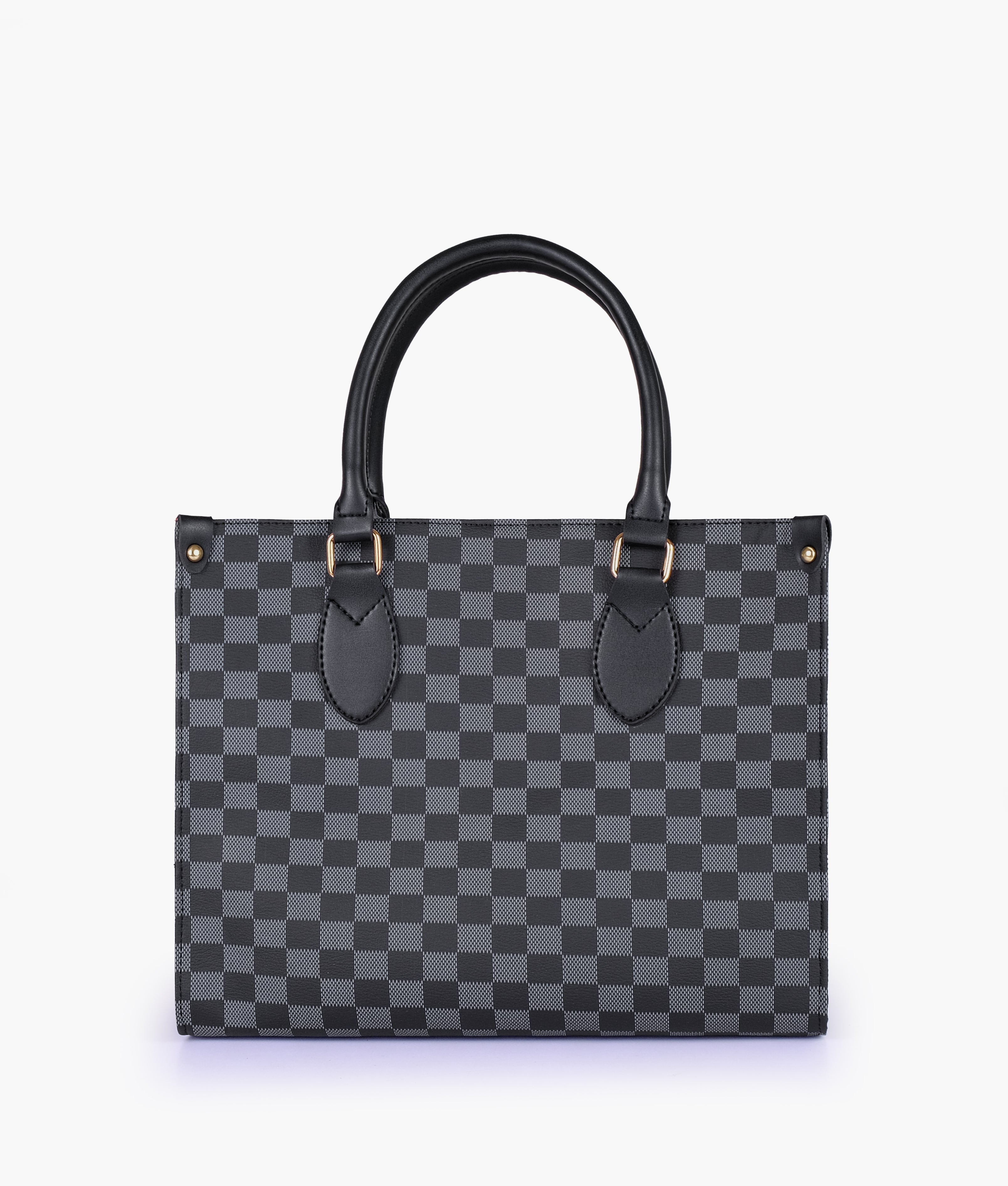 RTW Creation - Black checkered everywear handbag