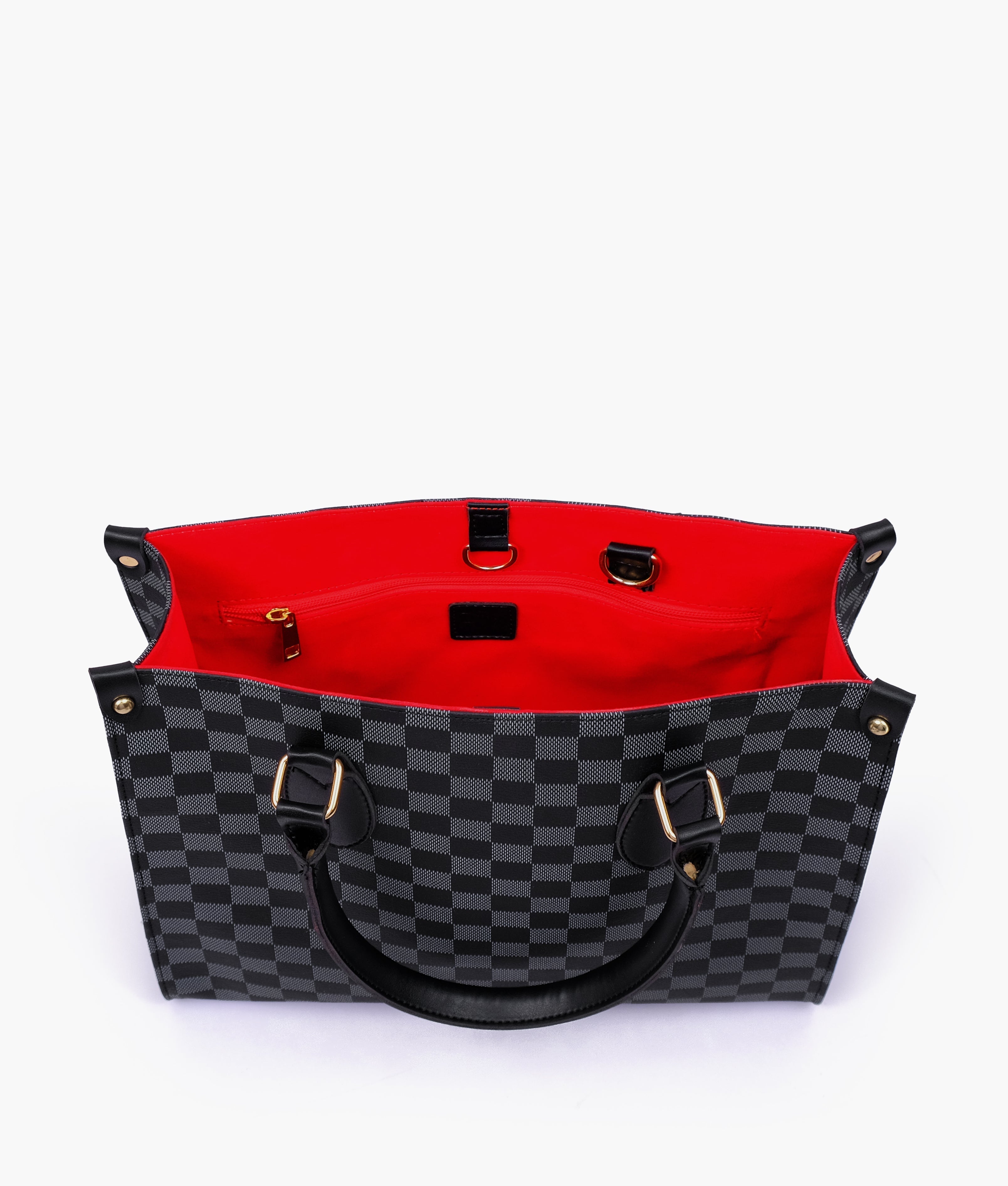 RTW Creation - Black checkered everywear handbag