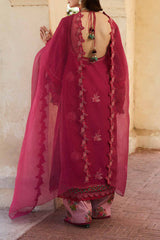 SS Lawn By Hussain Rehar Unstitched 3 Piece Emb Lawn Suit-Bliss