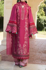 SS Lawn By Hussain Rehar Unstitched 3 Piece Emb Lawn Suit-Bliss