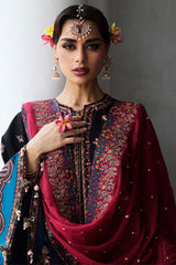 Hussain Rehar Unstitched 3 Piece Luxury Lawn Suit-Bliz