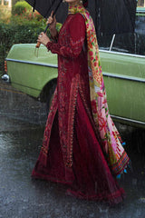 SS Lawn By Hussain Rehar Unstitched 3 Piece Emb Lawn Suit-Bloom
