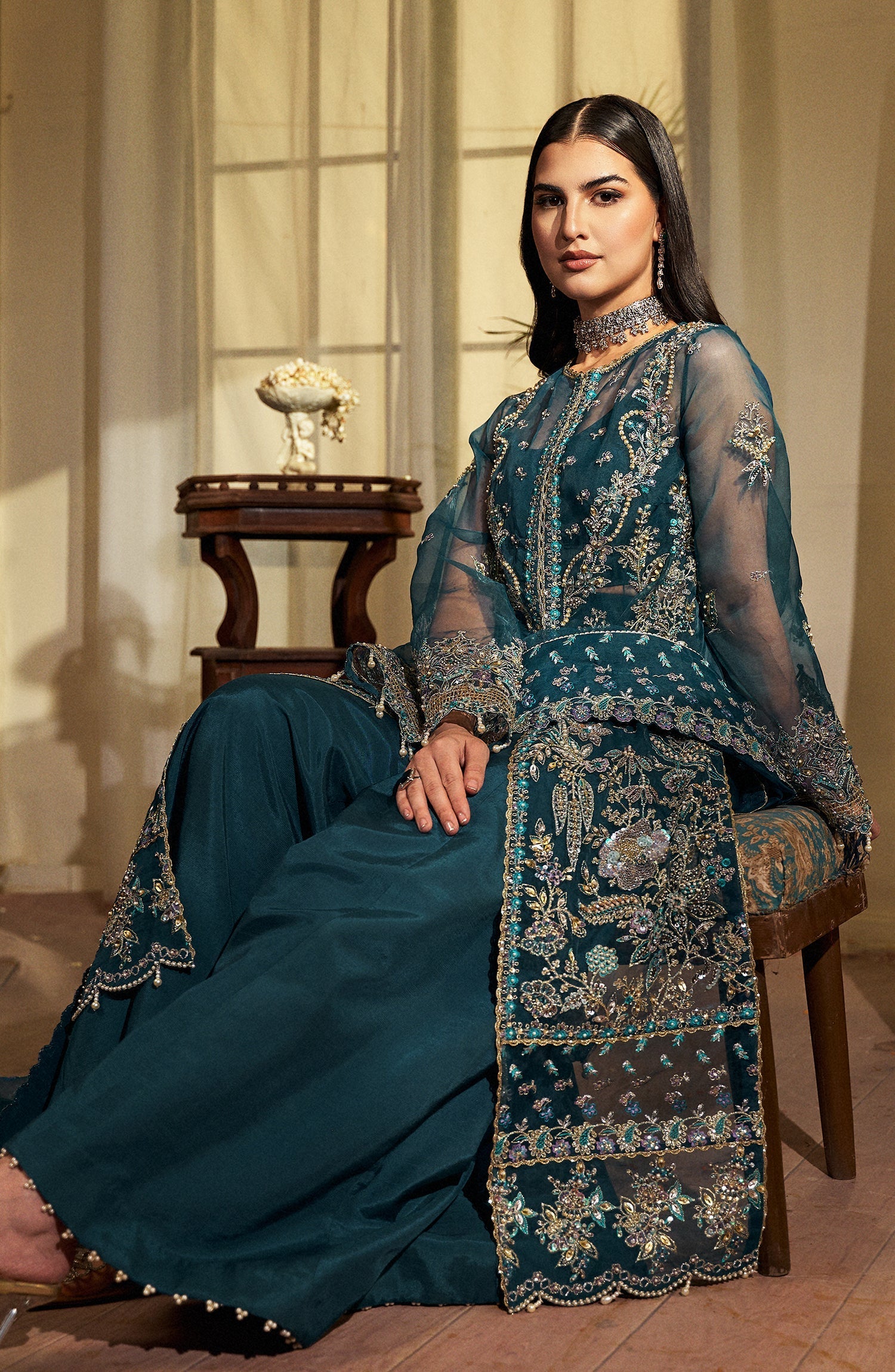 Mehar O Maah By Fabiha Fatima Unstitched 3 Piece Formals Collection'2025-Bloom