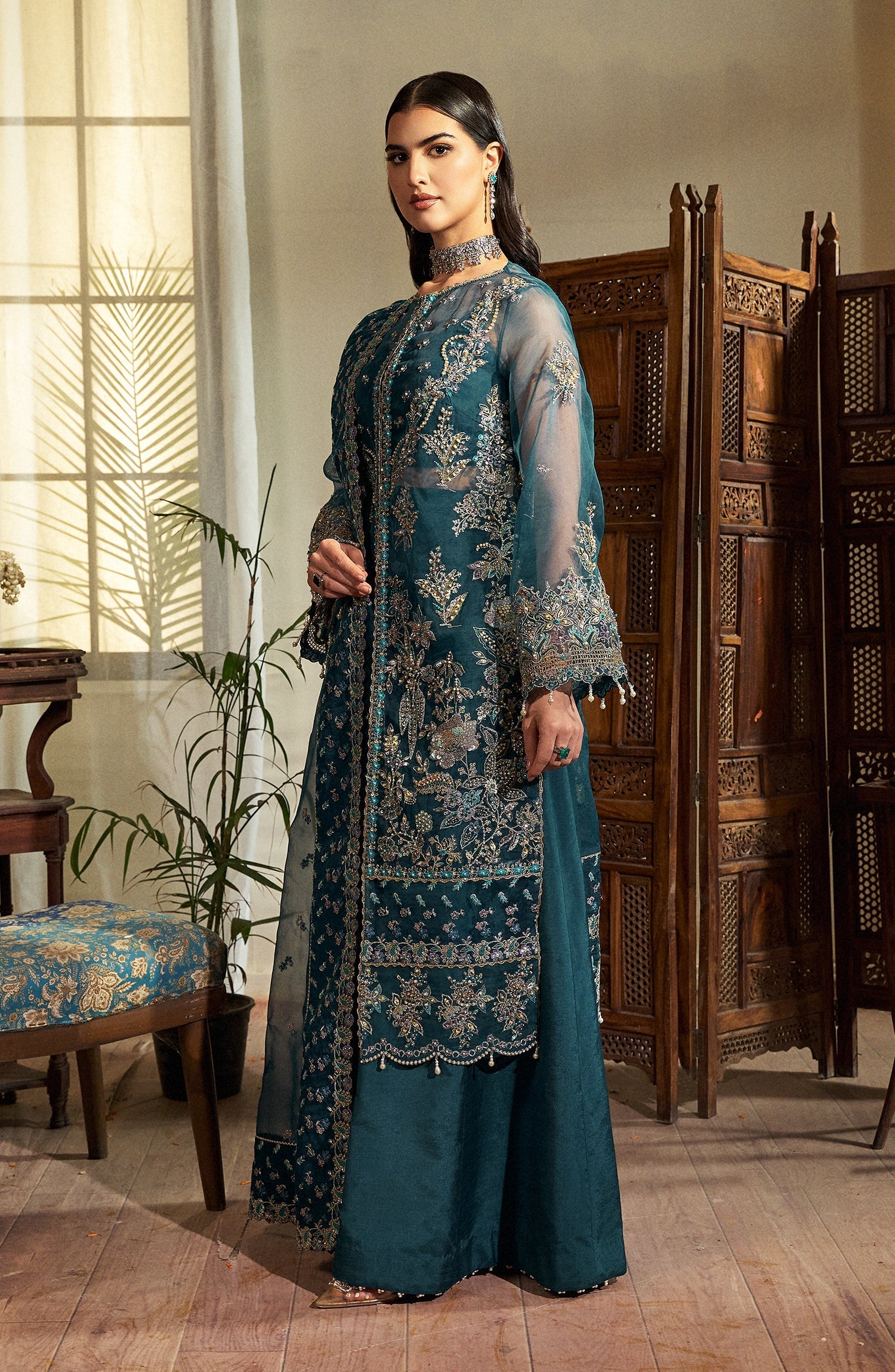 Mehar O Maah By Fabiha Fatima Unstitched 3 Piece Formals Collection'2025-Bloom