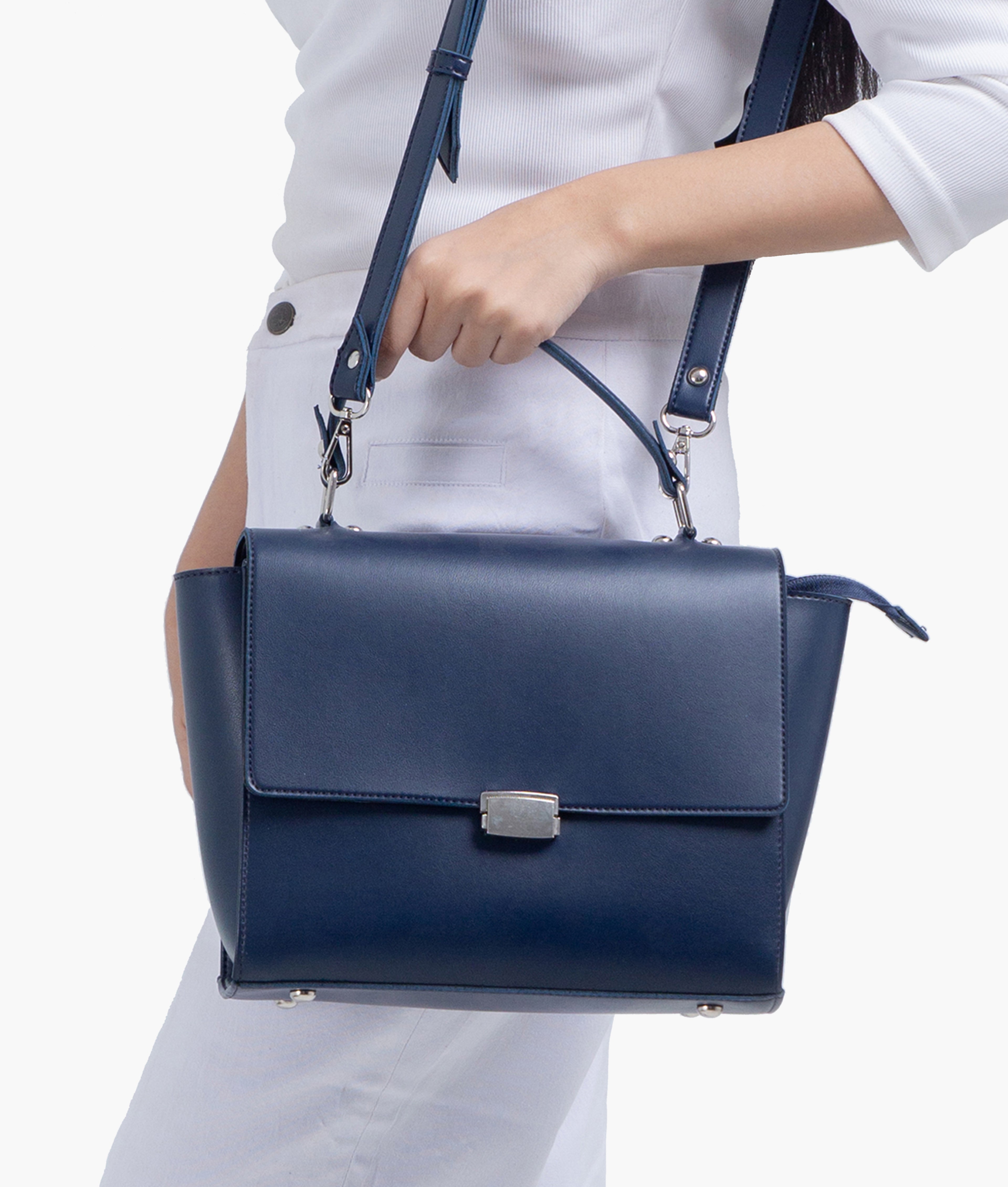 RTW Creation - Blue mini messenger bag