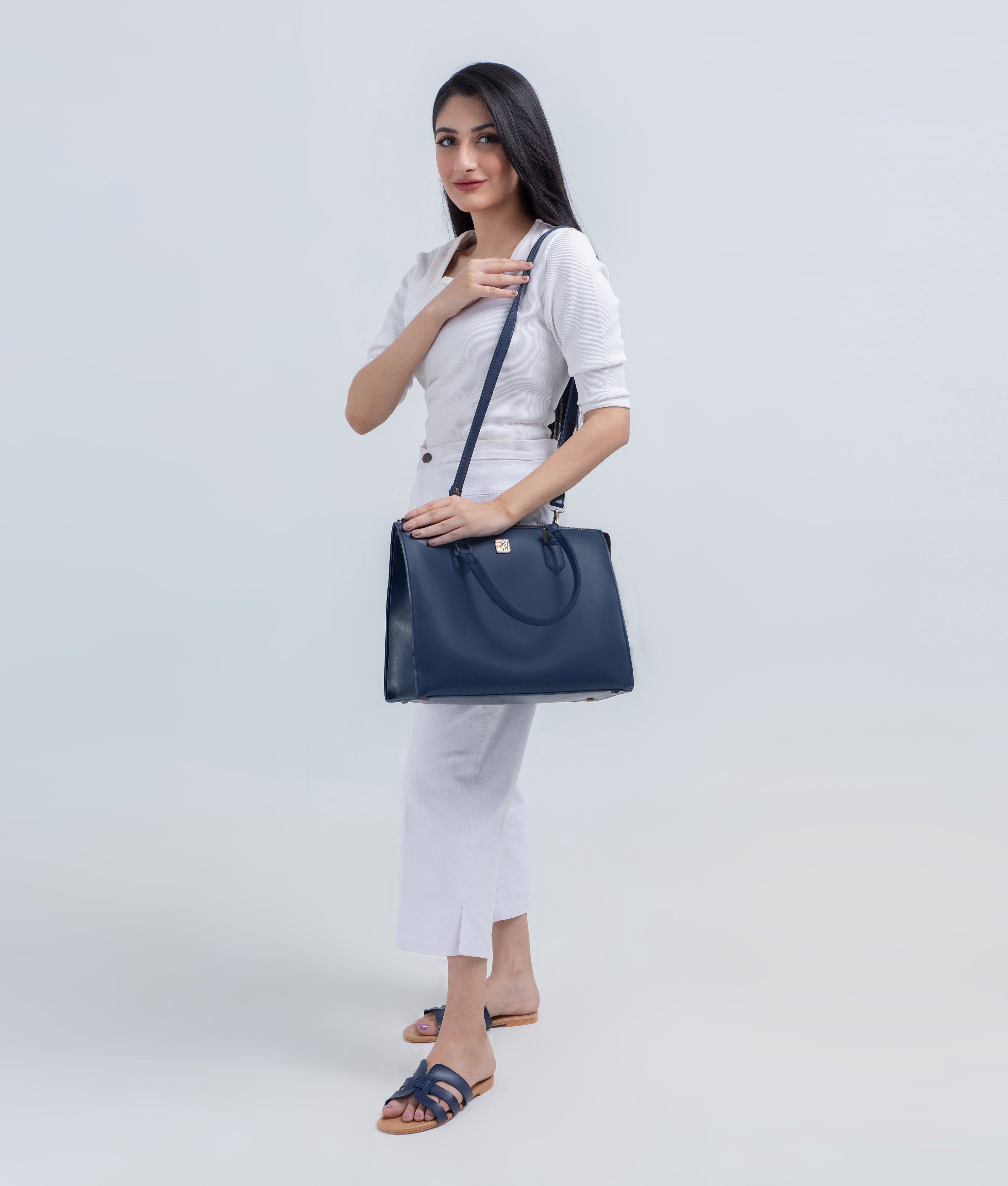 RTW Creation - Blue workplace handbag