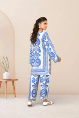 Qurb Stitched 2 Piece Summer Collection'2025-Blue Pottery