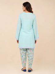 Madiha Gohar Stitched 2 Piece Lawn Suit-Bluebell Mist