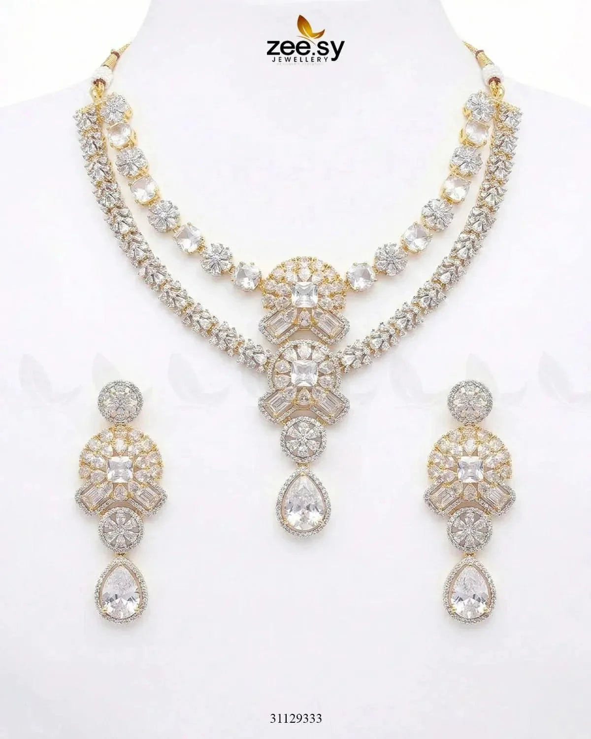 Blush Bold Diamond Necklace Set