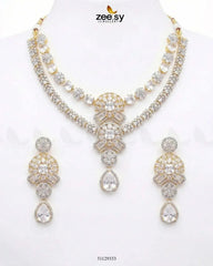 Blush Bold Diamond Necklace Set