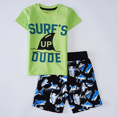 Kjunction Boys Half Sleeves 2 Piece Suit ( Surf )