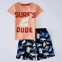 Kjunction Boys Half Sleeves 2 Piece Suit ( Surf )