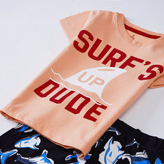 Kjunction Boys Half Sleeves 2 Piece Suit ( Surf )