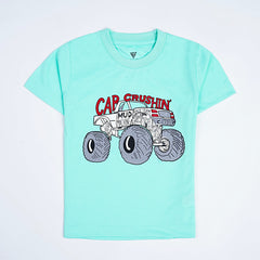 Kjunction Boys Half Sleeves-Printed T-Shirt (Crushin)