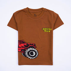 Kjunction boys half sleeves printed t shirt