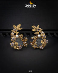 Bract Earrings White - Zeesy Jewellery