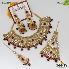 Bridal-0173 Mahroon - Zeesy Jewellery