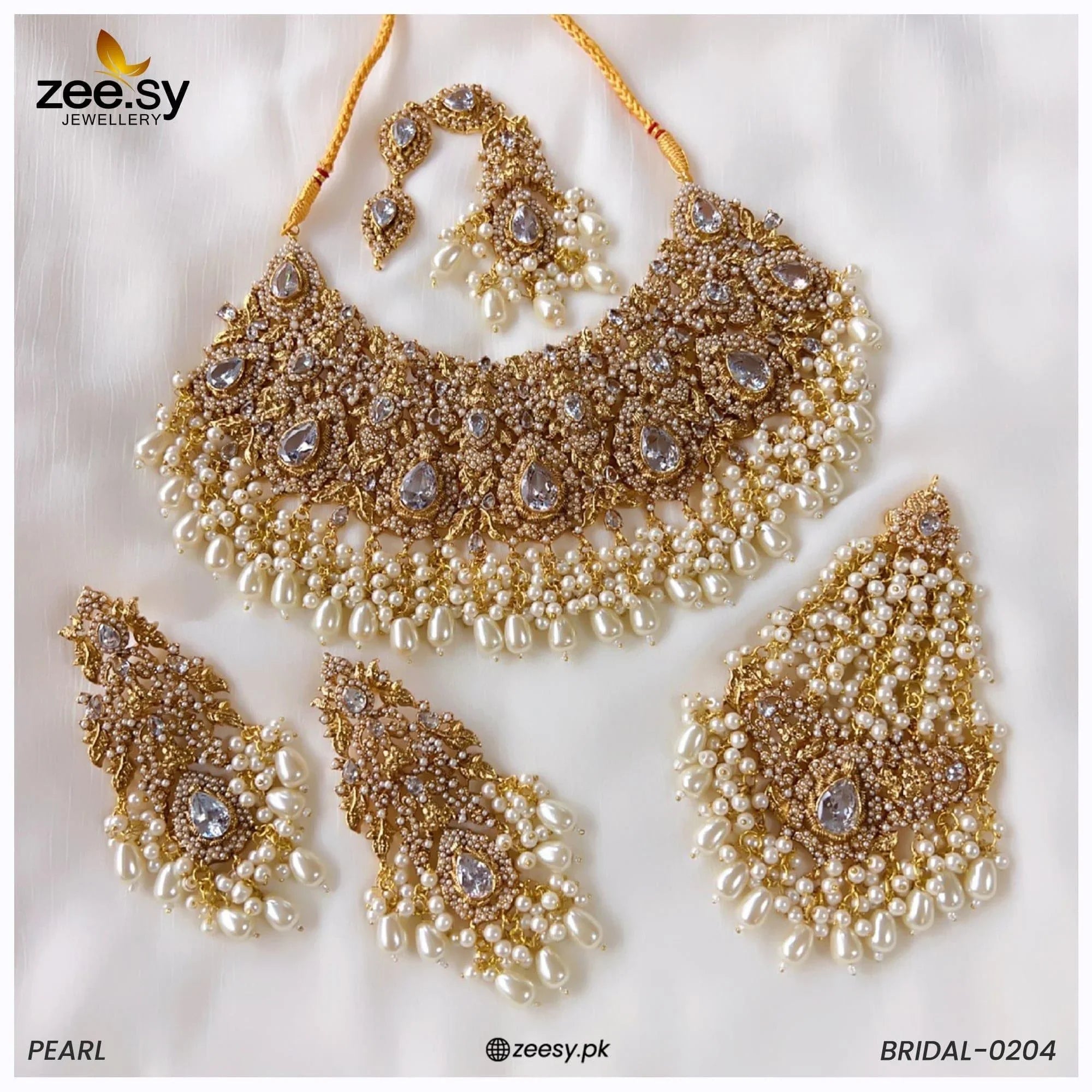 BRIDAL-0204 Pearl - Zeesy Jewellery