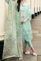 Hemline Odyssey By Mushq Unstitched 3 Piece Luxury Emb Lawn Suit-HMC-10-Bristol Beauty