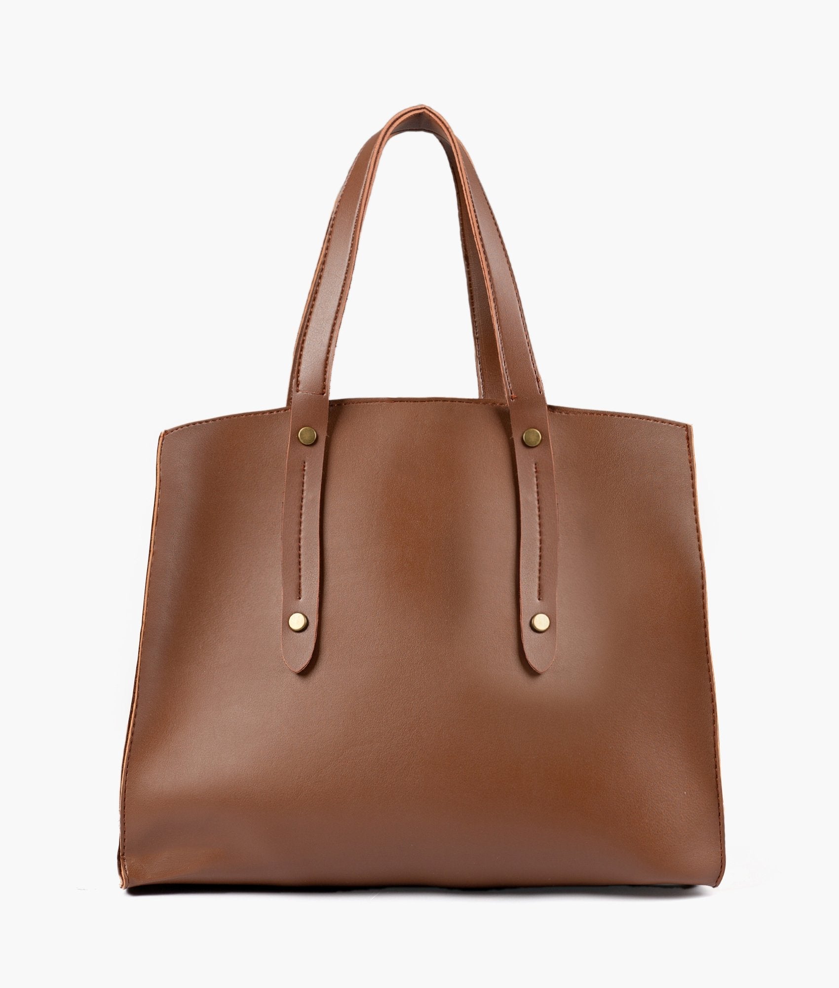 RTW Creation - Brown multi compartment satchel bag