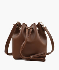 RTW Creation - Horse brown bucket bag