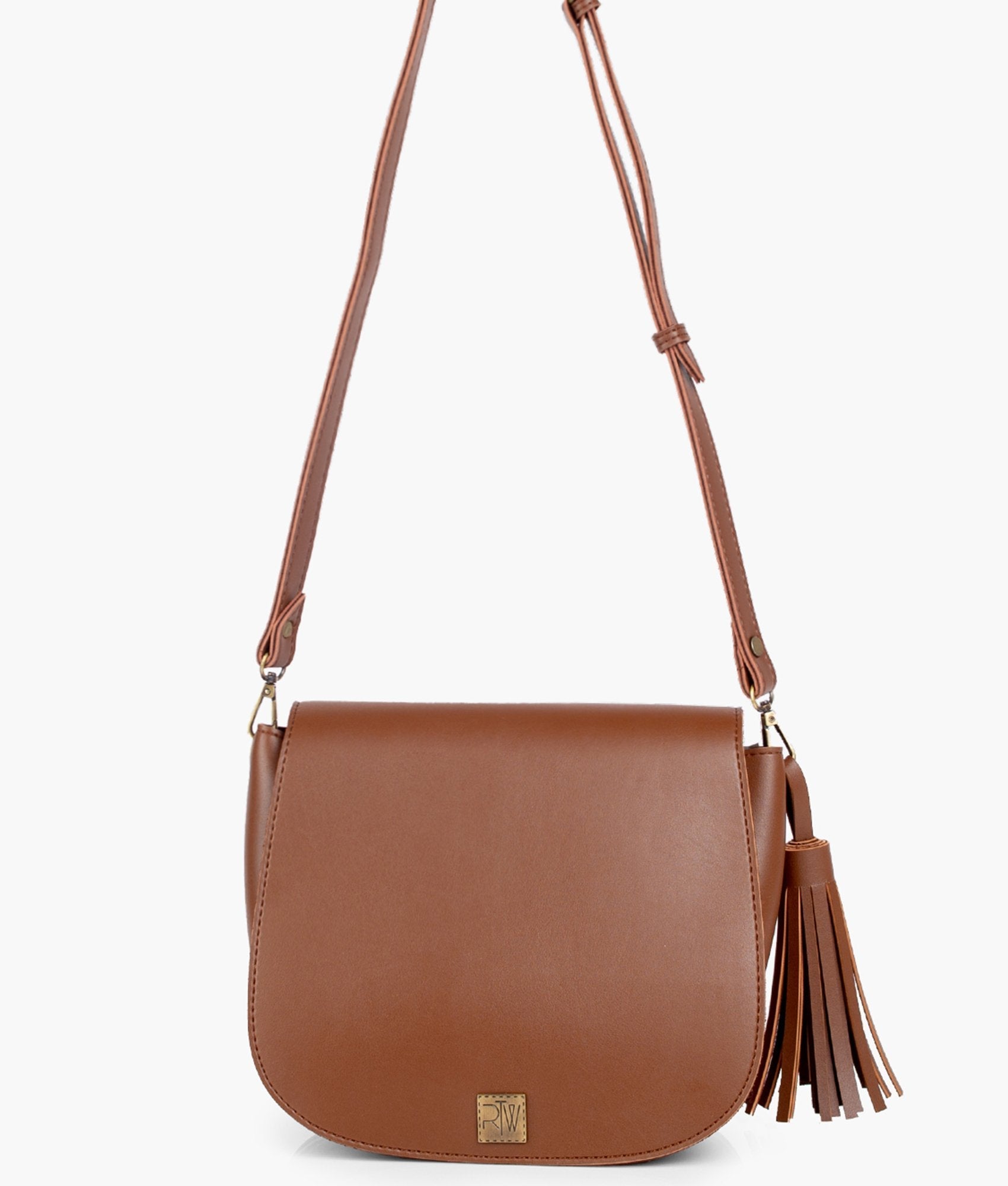 RTW Creation - Brown foldover saddle bag