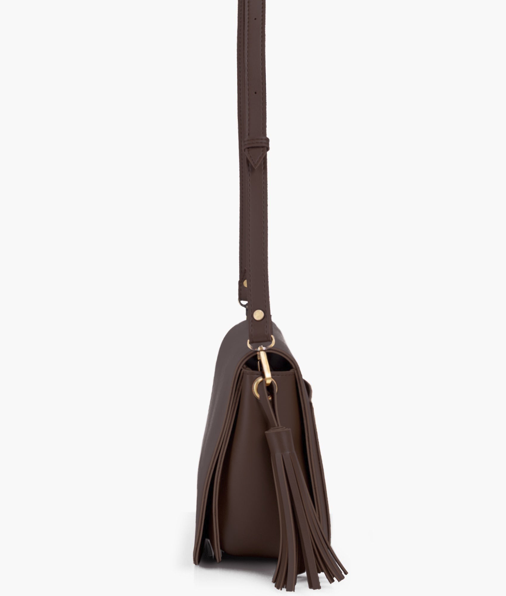 RTW Creation - Dark brown foldover saddle bag