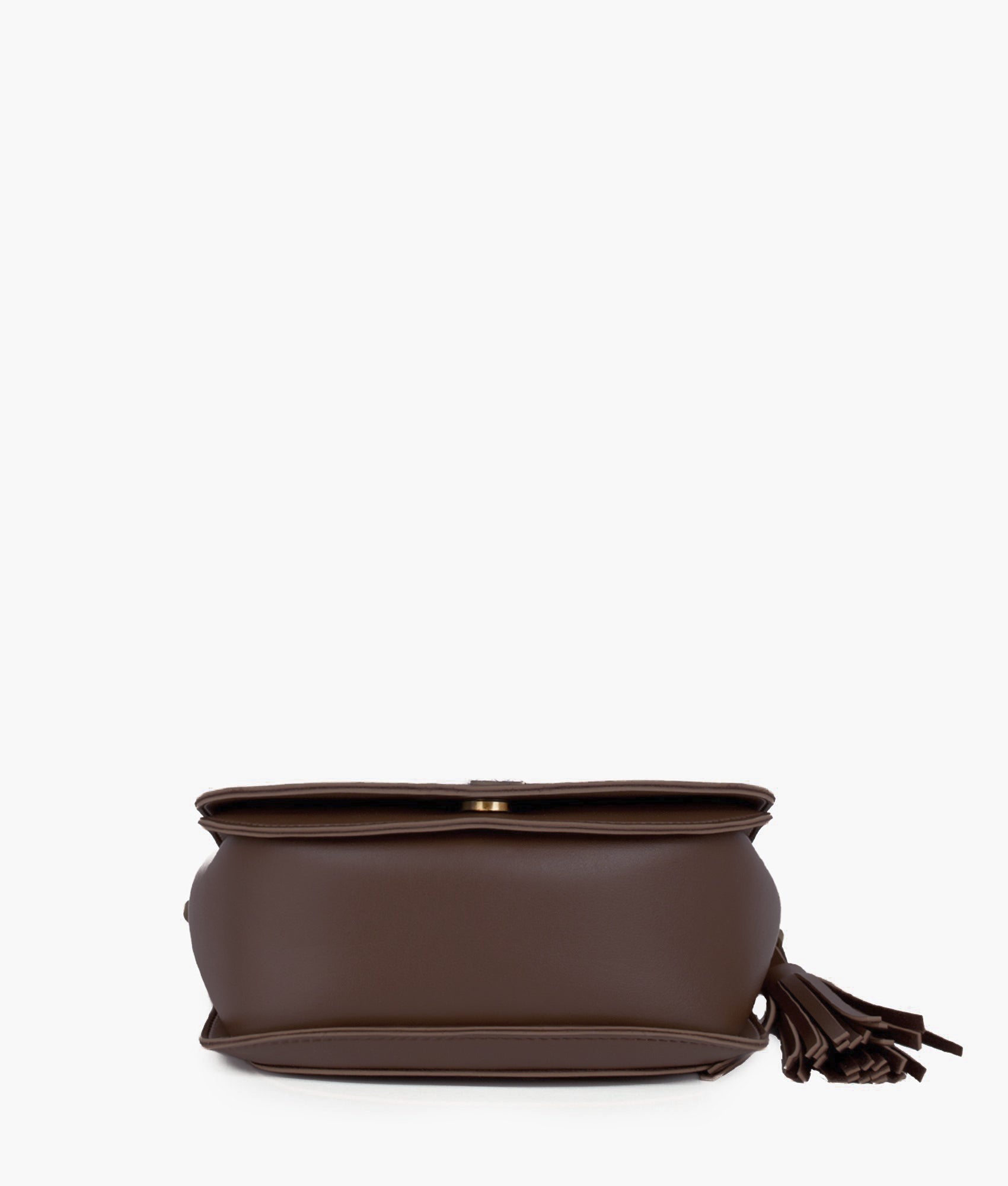 RTW Creation - Dark brown foldover saddle bag