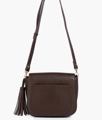 RTW Creation - Dark brown foldover saddle bag