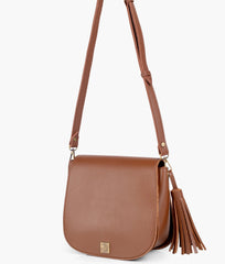 RTW Creation - Brown foldover saddle bag