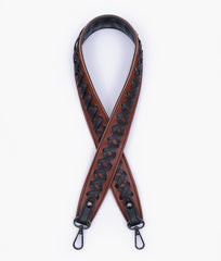 RTW Creation - Brown and black zig-zag weave strap add-on